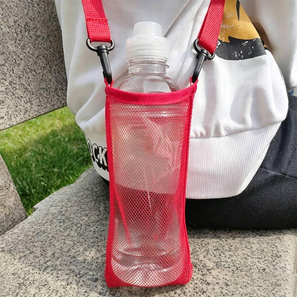 With Strap Single Shoulder Water Cup Bag Unisex Sport Water Bottle Cover Water Cup Hanging Bag