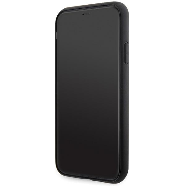 Guess Guhcn61Ps4Dgpk Iphone 11 / Xr 6.1 Czarny/Black Hardcase Strass Metal Logo