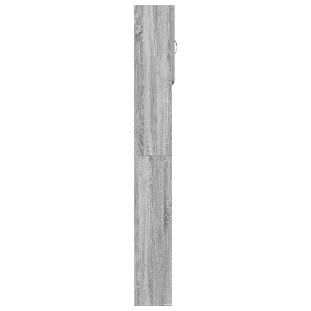 Mobile per Lavatrice Grigio Sonoma 64 x 24 x 190 cm Legno Ingegnerizzato