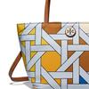 Tory Burch Woven Color Block Design Nylon Tote Bag Mini Women tote bags Multicolor 176042-400
