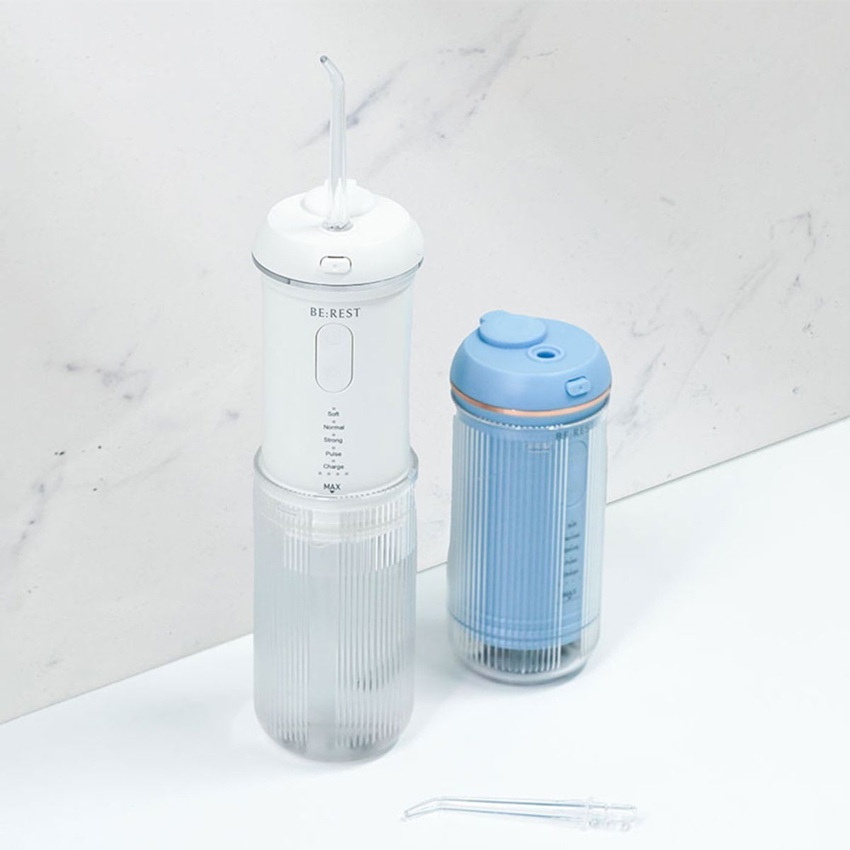 Birest Portable Oral Irrigator Water Floss Teeth Washer white
