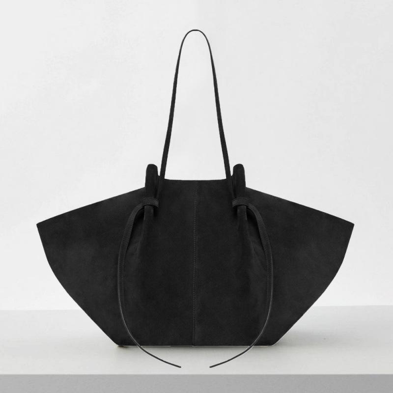 Retro Suede Tote Bag: Large Capacity Shoulder Bag with Mochi Texture for Women