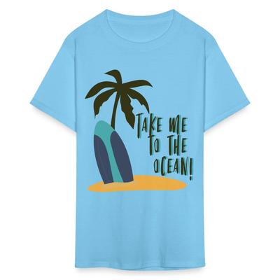 Take Me To the Ocean Shirt Ocean Beach Surfing Is Life T-Shirt Size S-6XL