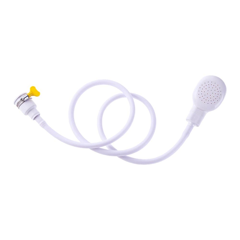 Indoor Bathing 2.2M Optional Portable Shower Attachment Adjustable Length Shower Attachment Bath Hose Fit Clamp Shower Hose
