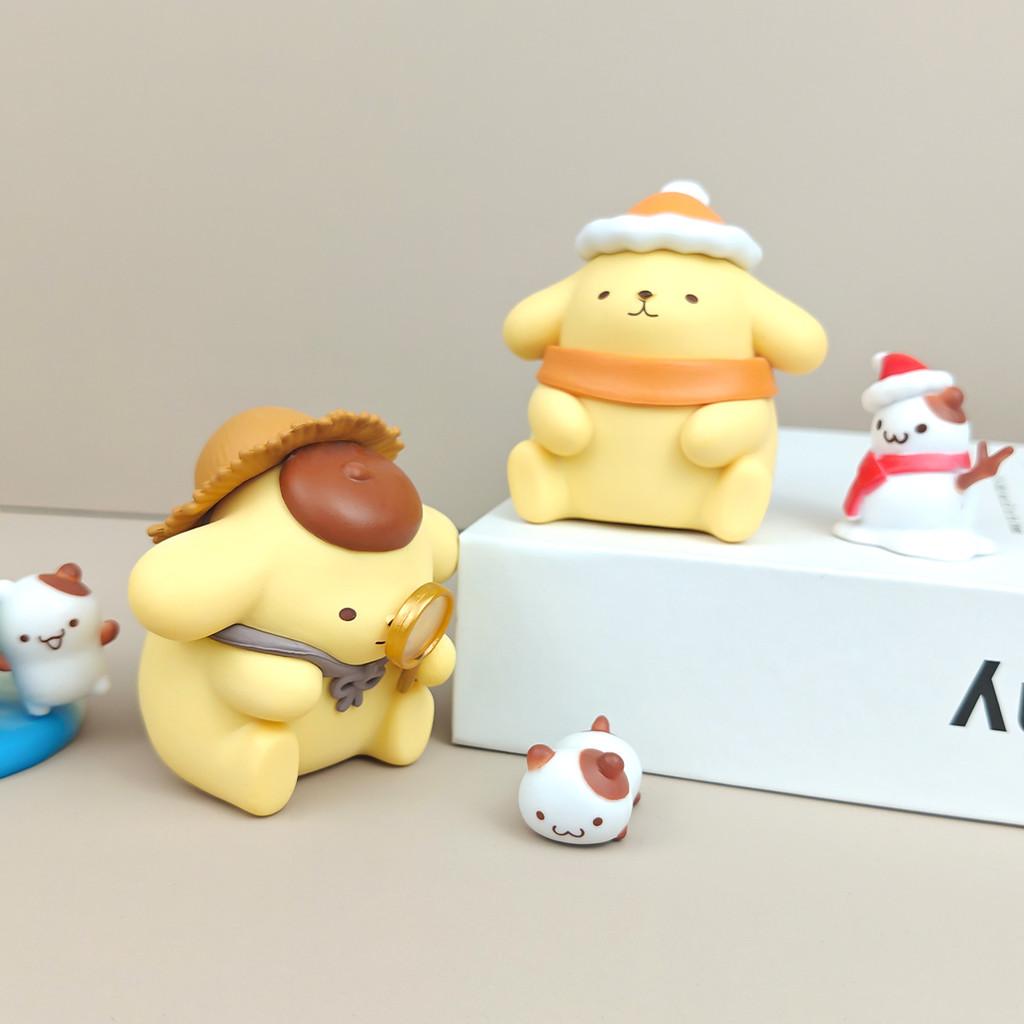 Pudding Dog Pvc Blind Box Collectible Figures For Desk Decor And Gift