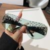 Nuevas Gafas de Sol de Moda Hechas a Mano con Diamantes para Mujer de Montura Grande Sin Bordes Gafas de Sol con Diamantes Gafas de Sol de Caja de Moda 81043-1