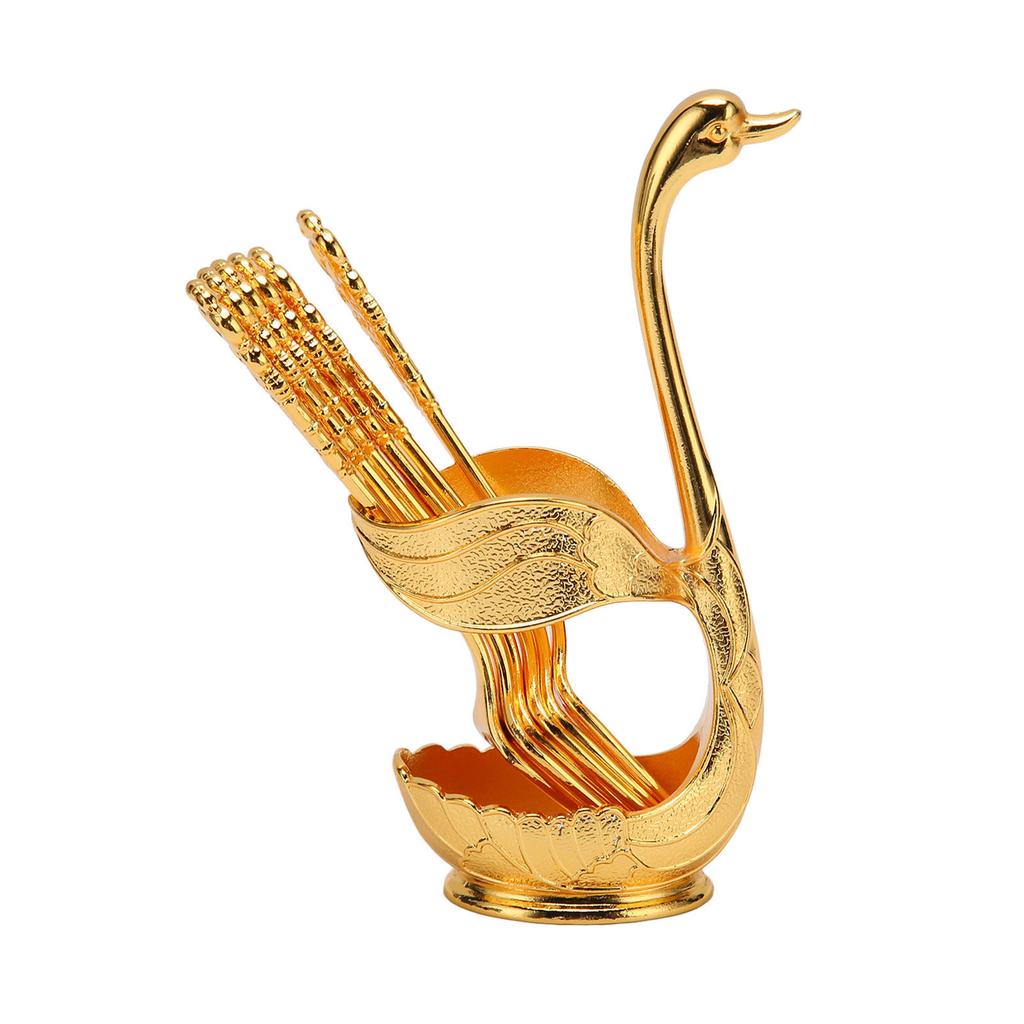 Swan Base Holder Coffee Dinnerware Set European Style Light Luxury Innovative Swan Base Holder with