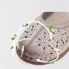 Fashion New natural leather sandals women's hollow out flats shoes woman luxury mary jane sandal female strap loafer lady shallow flats