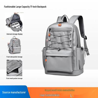 Men's Casual Multifunctional 17" Laptop Backpack - Large Capacity for College, Business & Travel