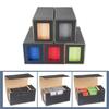 PU Card Deck Box with Dice Tray Game Card Collectors Scratch Resistant Card Storage Case Game Card Carrying Organizers