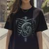 Alien Xray Scifi Horror Tshirt Summer New Trend Y2K Casual Fashion Tshirt