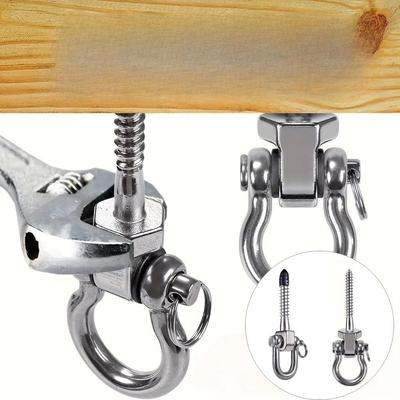 Gancio per Altalena Robusto in Acciaio Inossidabile Gancio Robusto per Sedia Sospesa Gancio per Amaca Yoga Parco Giochi