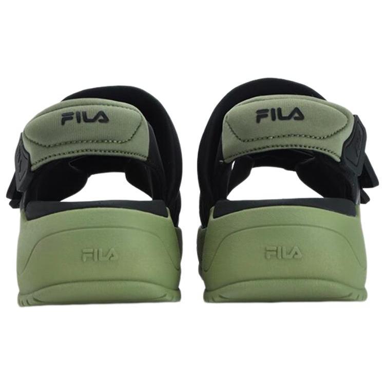 New FILA Puff Sandals 'Black Green' Women's F12W321401FBO