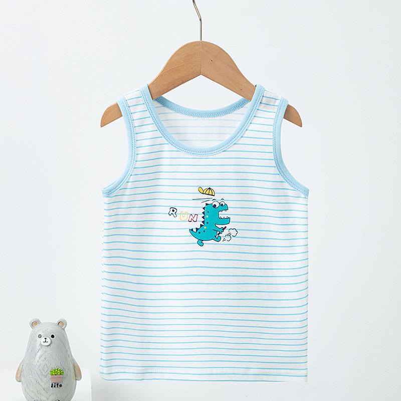 Children's Trendy Cotton Vest: Thin, Elastic Camisole for Boys & Girls - Perfect Summer Base Layer.