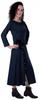 Moomaya Full Sleeves Maxi Dress Long Button Down Solid Casual Slit Dresses