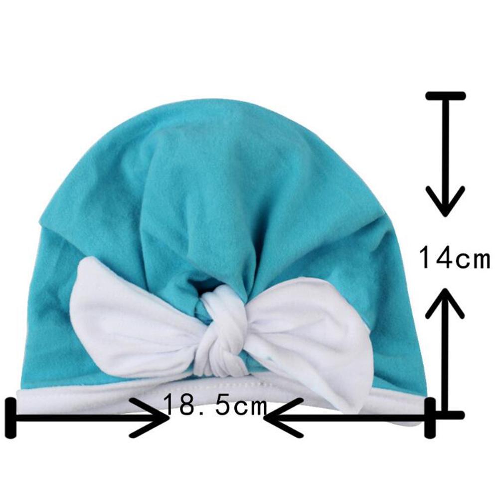 Newborn  Cap Cute Rabbit Ears Bowknot Cotton Beanie Hat Cap