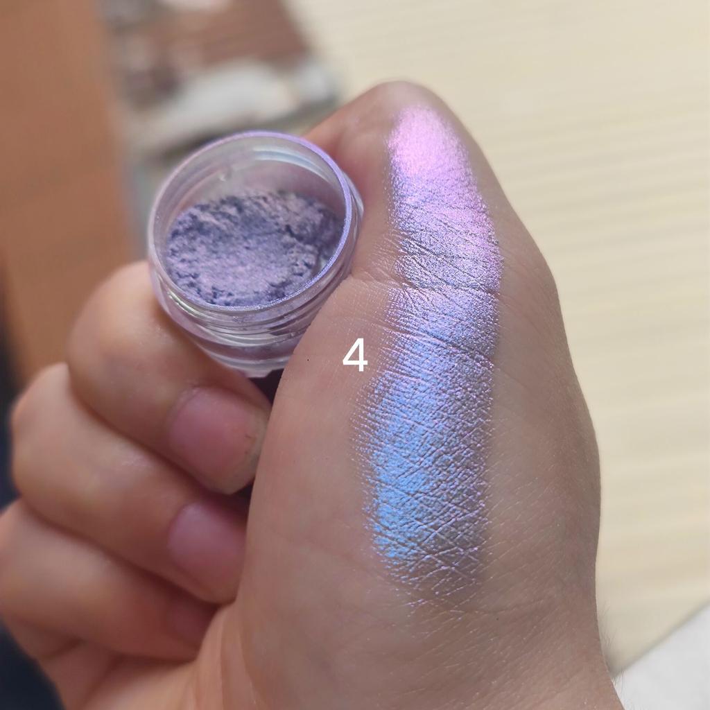 Poudre de fard à paupières pailletée longue tenue, caméléon chromé holographique, pigment pour maquillage des yeux pour femmes, cosmétique