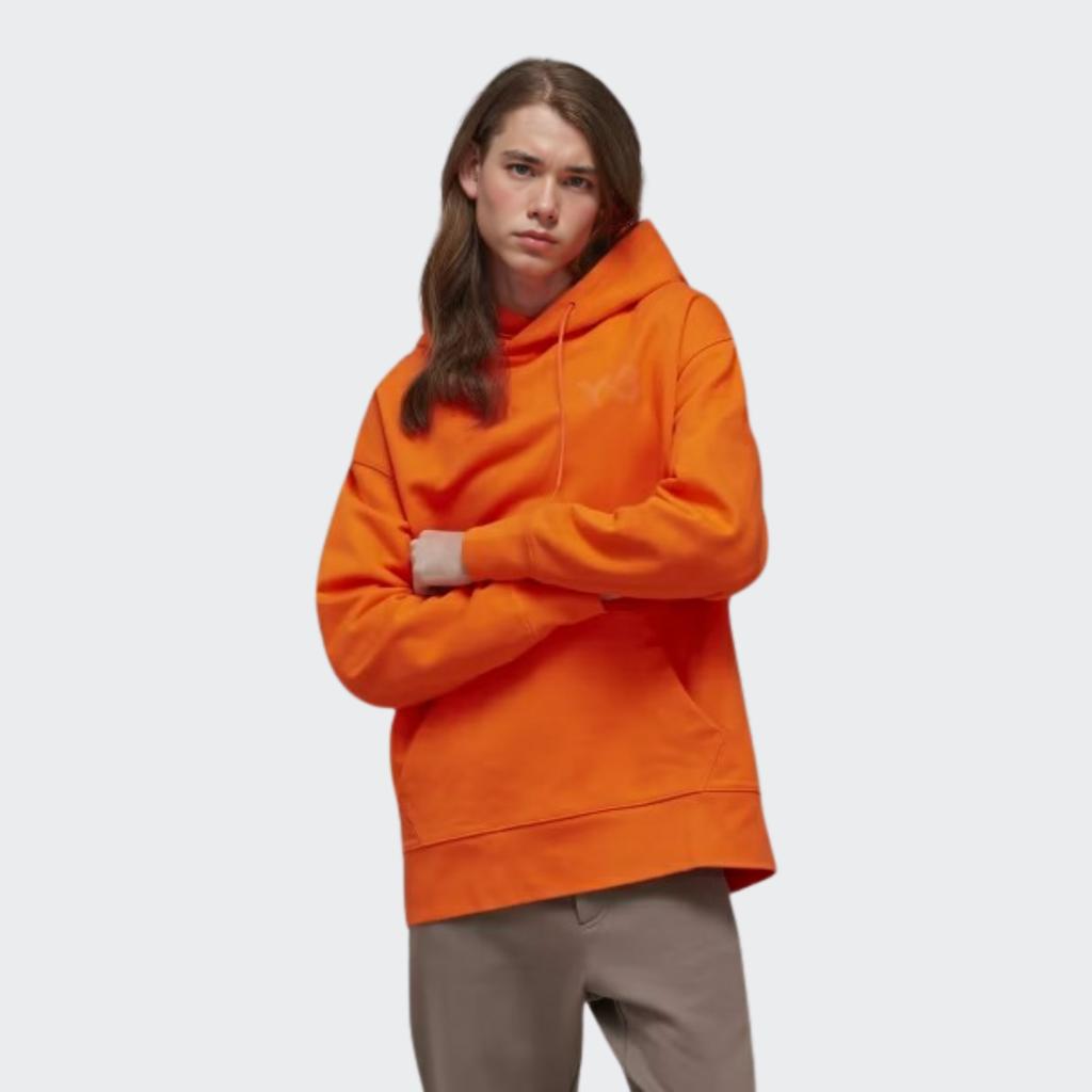 adidas Y-3 Classic Chest Logo Hoodie Orange Women Streetwear HT4498