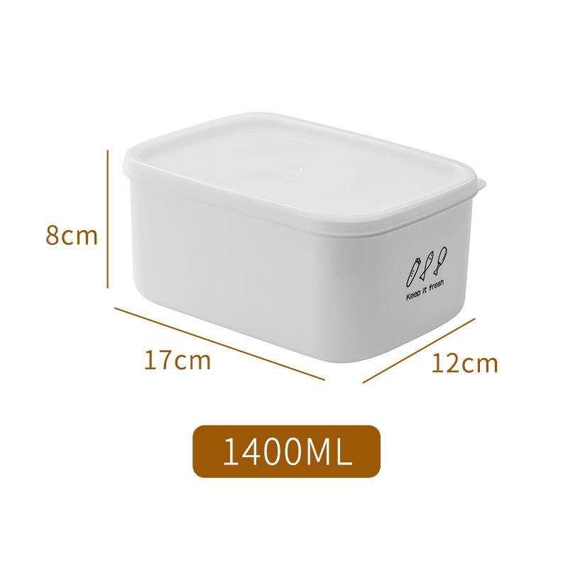 Thickened Fresh-Keeping Storage: Sealed Plastic Box for Refrigerator and Microwave Use
