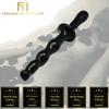 Black Glass Anal Beads Butt Plug Double Ended Dildo  Fetish Anal Balls & Beads