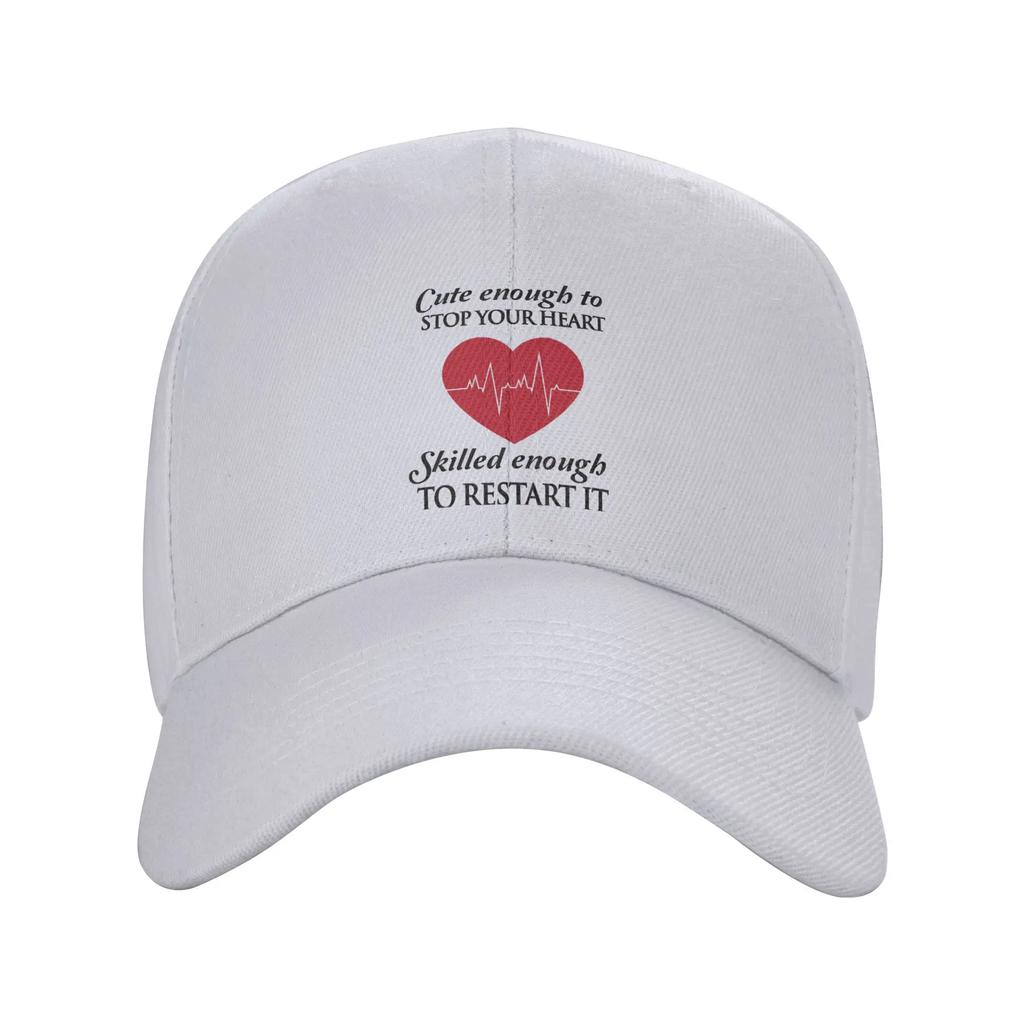 Nurses Cute Enough To Stop Your Curved Brim Baseball Cap Gorra Visor Cap