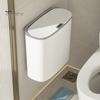Ultra Thin Garbage Can Motion Sensor Trash Can, Wall Mounted Narrow Gap Bin with Smart for Kitchen Automatic Open Lid, Hands Free Bathroom Modern Slim