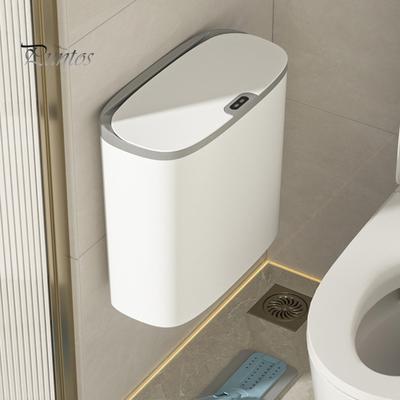 Papelera de Sensor de Movimiento Ultradelgada, Cubo Estrecho Montado en Pared con Inteligencia para Cocina Tapa de Apertura Automática, Baño Manos Libres Moderno Delgado