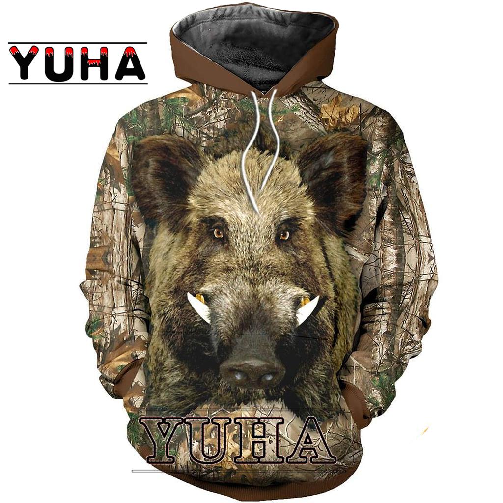 Толстовка с капюшоном Bear Hunting 3D Print Hoodies/Sweetshirt для мужчин и женщин — фото 19