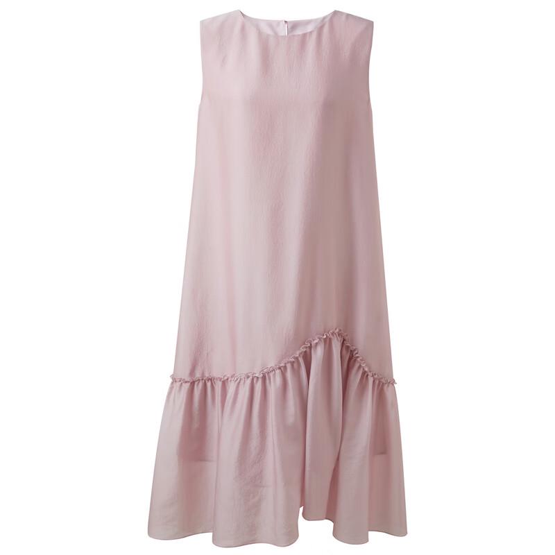 Sancai 2025 Spring Mulberry Silk Blend Sleeveless A-Line Dress