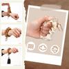 2pcs Scrunchie Keychain Wristlet Bracelet Stretchy Keyring Wrist Holder Badge Spring Keychain Bracelets Stretchy Key Chain Bracelet Wrist Band