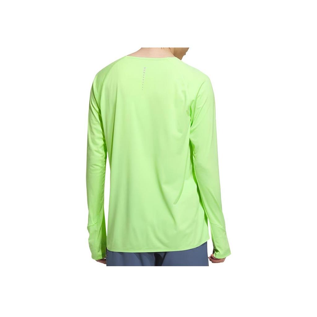Adidas SS25 Ess Long Sleeve Round Neck Fashion Soft Sports T-Shirt Unisex Tops Green JY6986