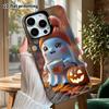 Phone Case: 2D Flat Design Suitable for iPhone 18 17 16 15 14 13 Pro, Colorful Silver Protective Case, Couple Style, Coffee Ghost, Christmas and Hallo