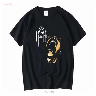 Tyle nienawiści koszulka punkowa ubrania hardcore z długim lub krótkim rękawem vintage prany top do noszenia na co dzień streetwear lekko