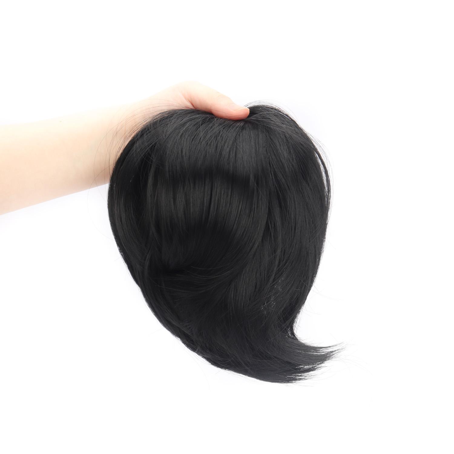 

MISS WIG Конский хвост с эластичными резинками для волос Короткие накладные хвосты Синтетические накладные волосы Элегантные аксессуары для ежедневного использования 20cm