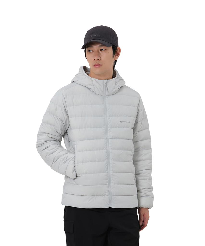 Snow Peak Pertex Lightweight Down Jacket Down Light and GS-S25WMPDJ12, Outerwear, Filled, Grey, XL, Men's Women's