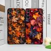 Hand-Painted Autumn Maple Leaf Phone Case for Motorola Moto Edge 50 Fusion 40 30 Neo G34 E14 G75 G85 G54 Pro 5G Soft Cover Art
