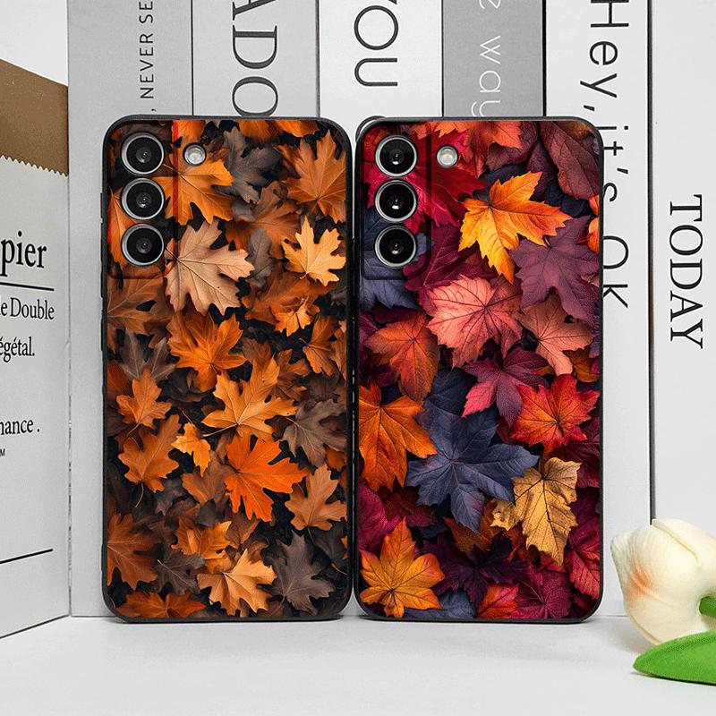 Hand-Painted Autumn Maple Leaf Phone Case for Motorola Moto Edge 50 Fusion 40 30 Neo G34 E14 G75 G85 G54 Pro 5G Soft Cover Art