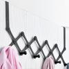 Durable Door Hanging Rack Silver Black Folding Door Hanger Practical Over Door Hook  Space Saving