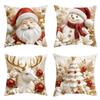 Detachable Soft Christmas Pillow Covers Washable Holiday Cushion Case  Home Indoor