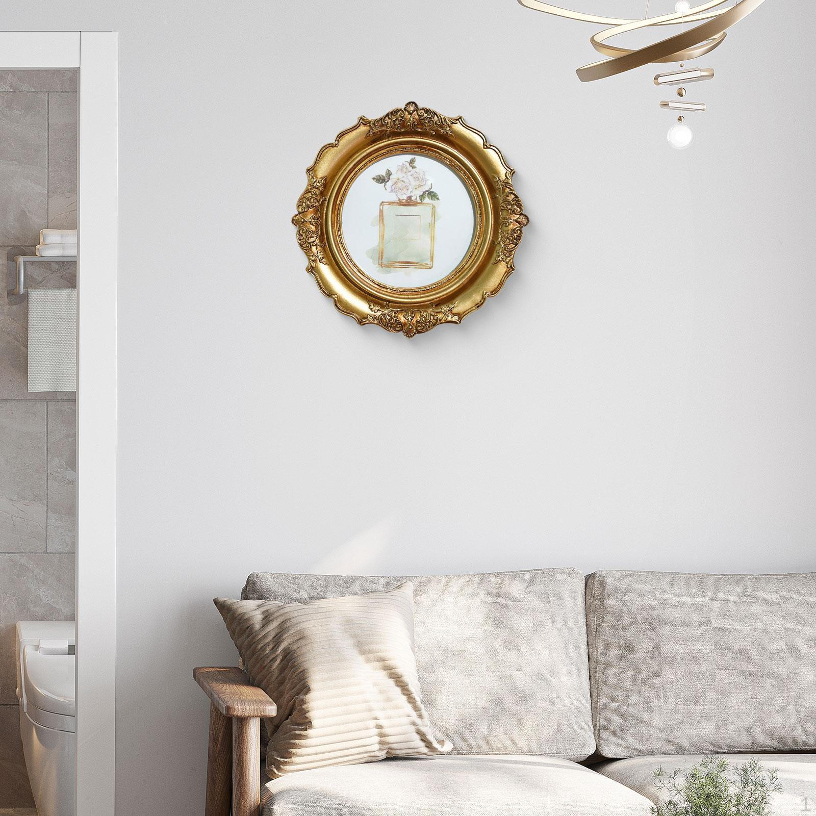 

Picture Decor Display Versatile Creative Art Supplies Photo Frame Tabletop Decoration for Bathroom золотий