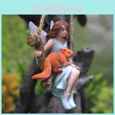 Fairy Character Garden Resin Figurine Decorative Style Anniversary Festival Gift