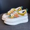 Summer New Leather Hollow Out Casual Sports Sandals Women Thick Sole Non Slip Breathable Lace Up Open Toe Casual Board Shoes