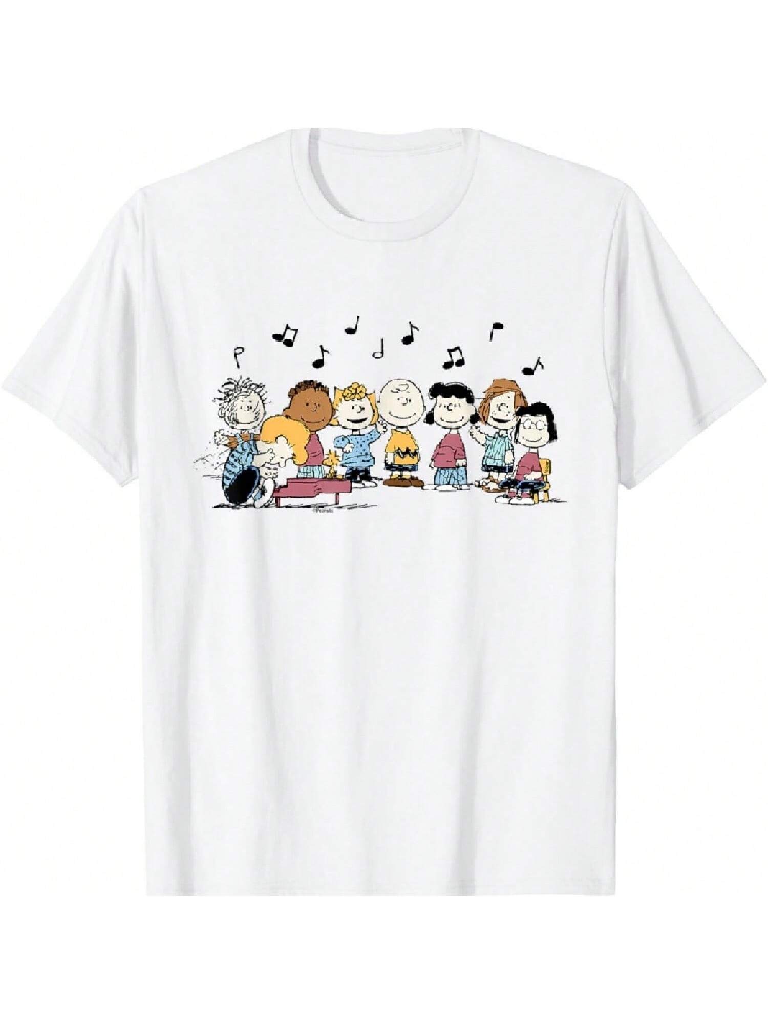 - Schroeder Pigpen Franklin Lucy Charlie Sally Music T-Shirt S разноцветный
