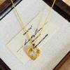 6.5mm Gold Plated Heart Shaped Moissanite Pendant Necklace D VVS1 Exquisite Fine Jewelry For Women