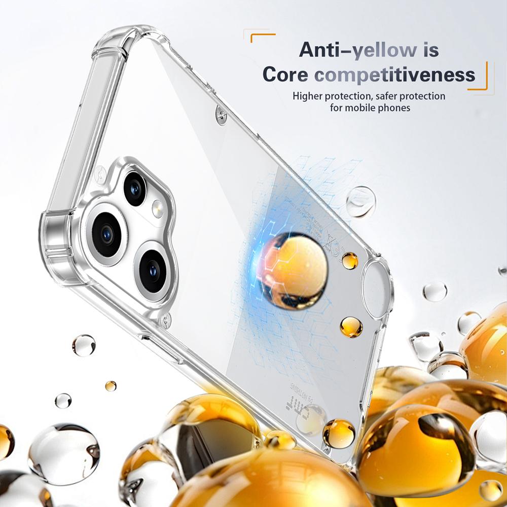 KEYSION Four-Corners Shockproof Transparent Case for Nothing CMF Phone 2 Pro 1 TPU+PC Clear Phone Cover for CMF Phone 1 2 Pro