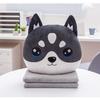 Cute Plush Pillow Quilt Hand Warmer Dual-Use Cushion Folding Blanket Car Office Sofa Cushion Quilt  Couch Pillow Good