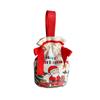 3 pcs Cloth Santa Claus Handbag Funny Fruit Packaging Box Christmas Candy Gift Bags  Party Favors
