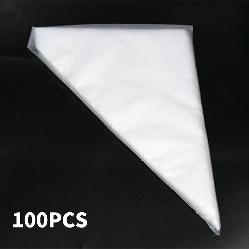 100PCS S/M/L Plastic Piping Bag Disposable Baking Cake Cream Baby Food Baby Squeeze Bag Bake