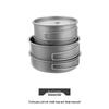 Lightweight Pure Titanium Camping Cookware: Folding Pot, Soup Pot, Tableware, and Multi-Purpose Frying Pan