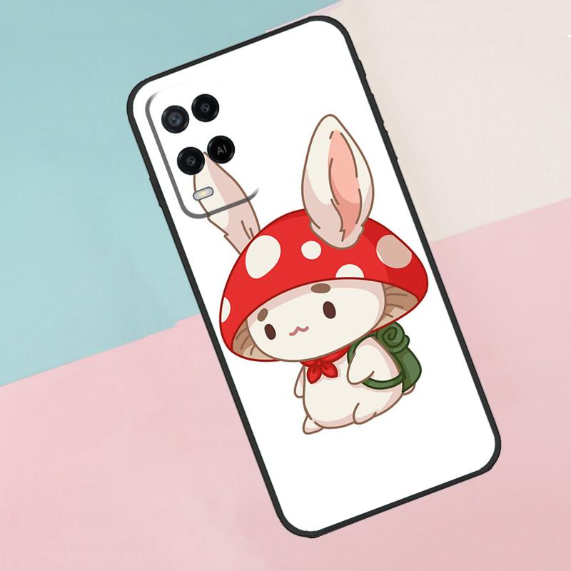 Bunny Rabbit Ears For Oppo A16 A76 A96 A15 A80 A60 A40 A94 A54 A98 A78 A18 A38 A58 A17 A77 A74 A57S Phone Case